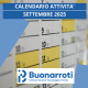 Calendario Impegni dal 1 settembre al 19 settembre 2025